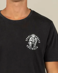 Sparta Crimson T-Shirt Black Acid