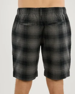 Jacks Crisis Elastic Waist Shorts Charcoal Discount