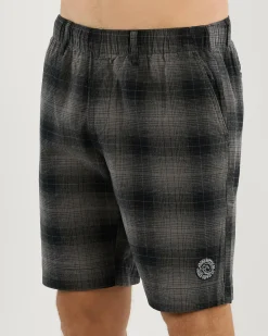 Jacks Crisis Elastic Waist Shorts Charcoal Discount
