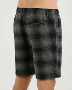 Jacks Crisis Elastic Waist Shorts Charcoal Discount