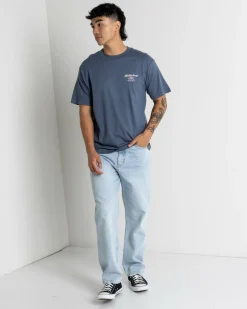 Billabong Crossboards Short Sleeve Shirt T-Shirt Slate Blue Outlet