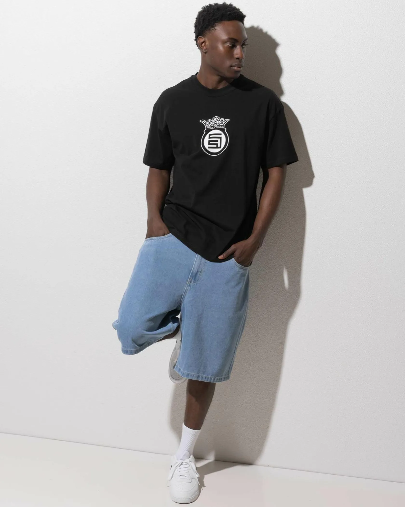 S-Double Crown Dot T-Shirt Black Best