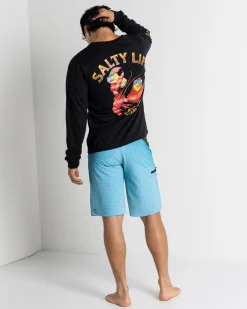 Salty Life Crushin Tinnies Long Sleeve Wetshirt Black Online