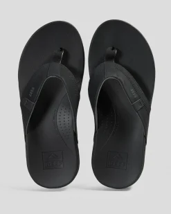 Reef Cushion - Spring Thongs Black/grey New