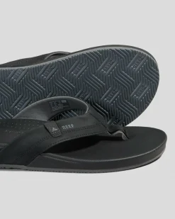 Reef Cushion - Spring Thongs Black/grey New