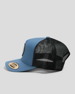 Rip Curl Custom Sunsets Desto Trucker Cap Dusty Blue Hot