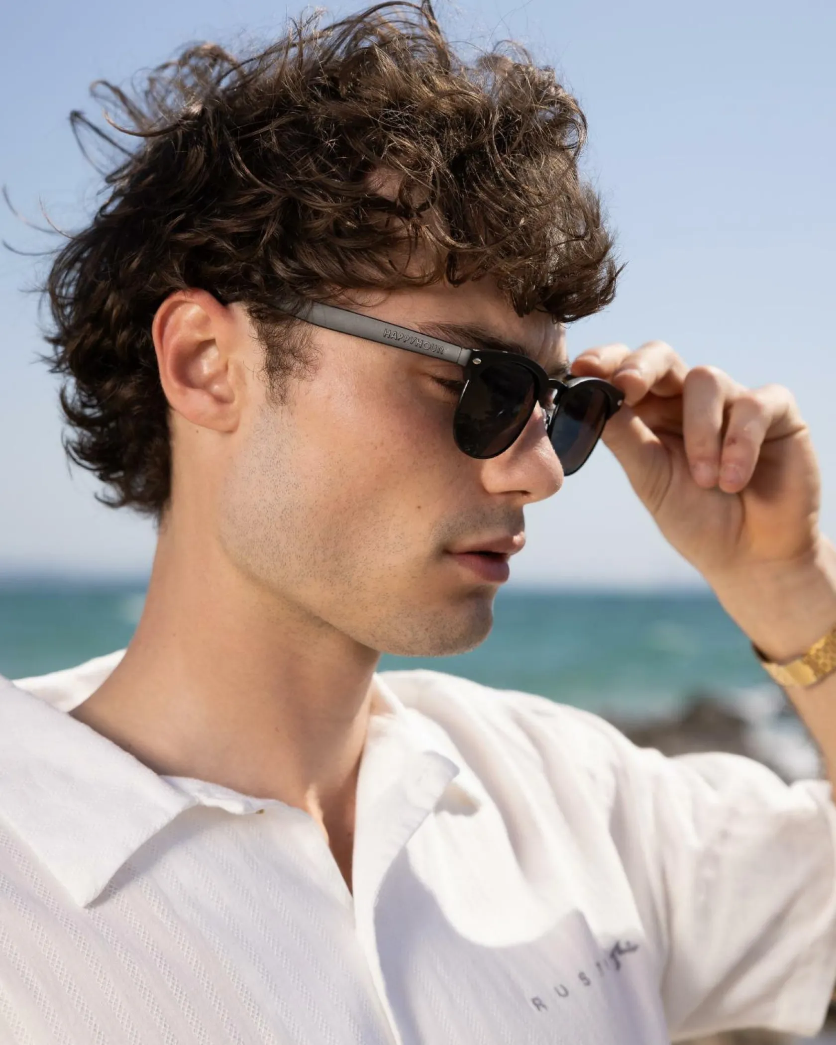 Happy Hour Cyril G2's Sunglasses Matte Blk Hot