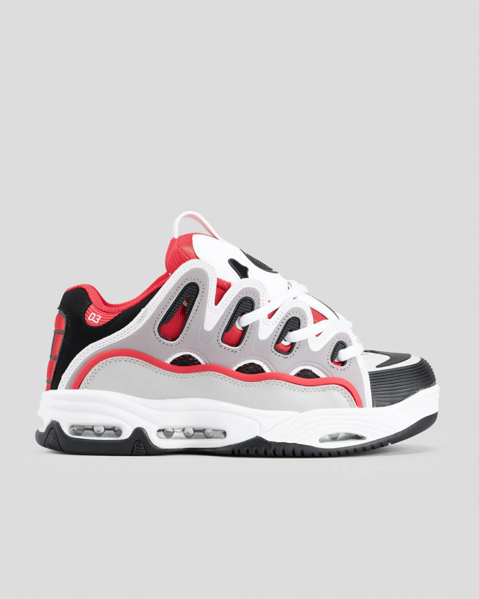 Osiris D3 2001 Shoes Red/white/grey Outlet