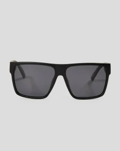 Le Specs Dark Magic Polarised Sunglasses Black/ Smoke Mono Best