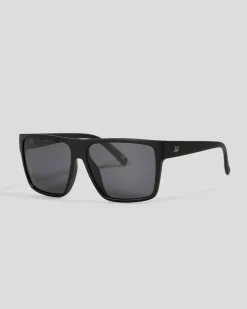 Le Specs Dark Magic Polarised Sunglasses Black/ Smoke Mono Best
