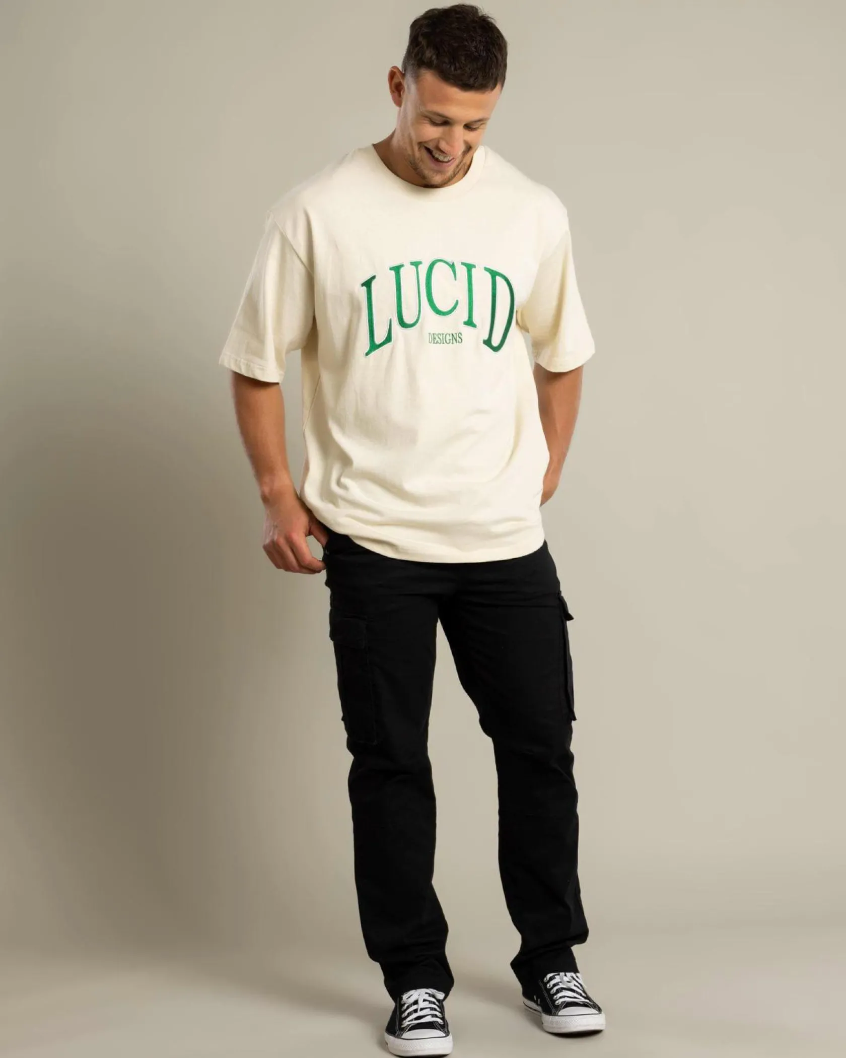 Lucid Dash T-Shirt Cream Outlet