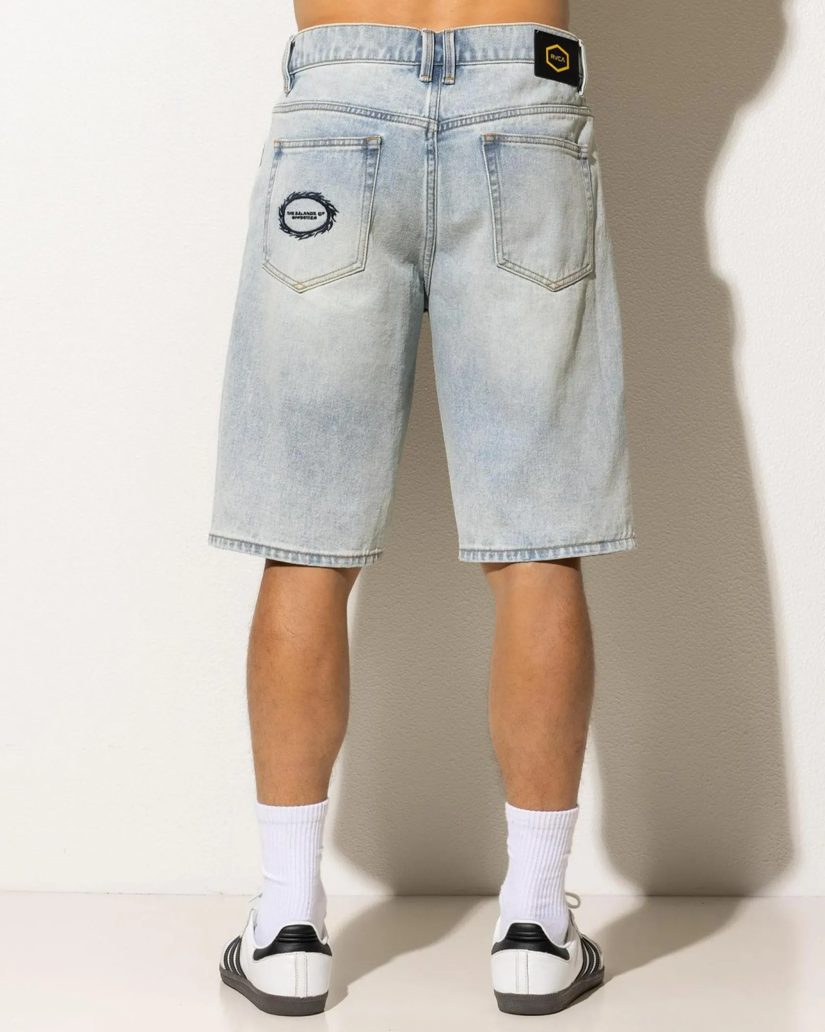 RVCA Dayshift Denim Shorts Vintage Blue Hot