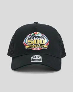 Forty Seven Daytona 500 '47 Offside DT Trucker Cap Vintage Black Discount