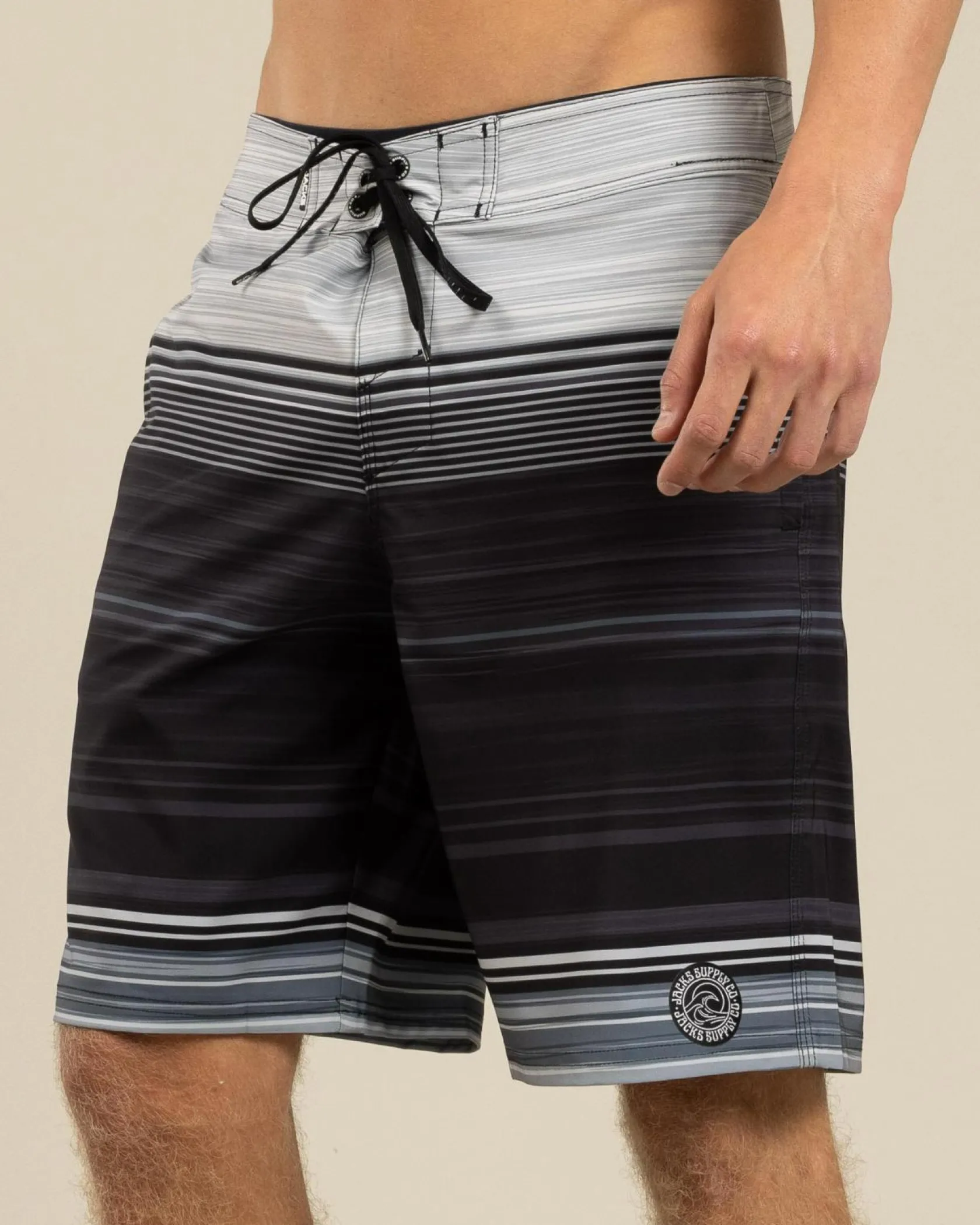Jacks Dazzle Board Shorts Black/ Grey Clearance