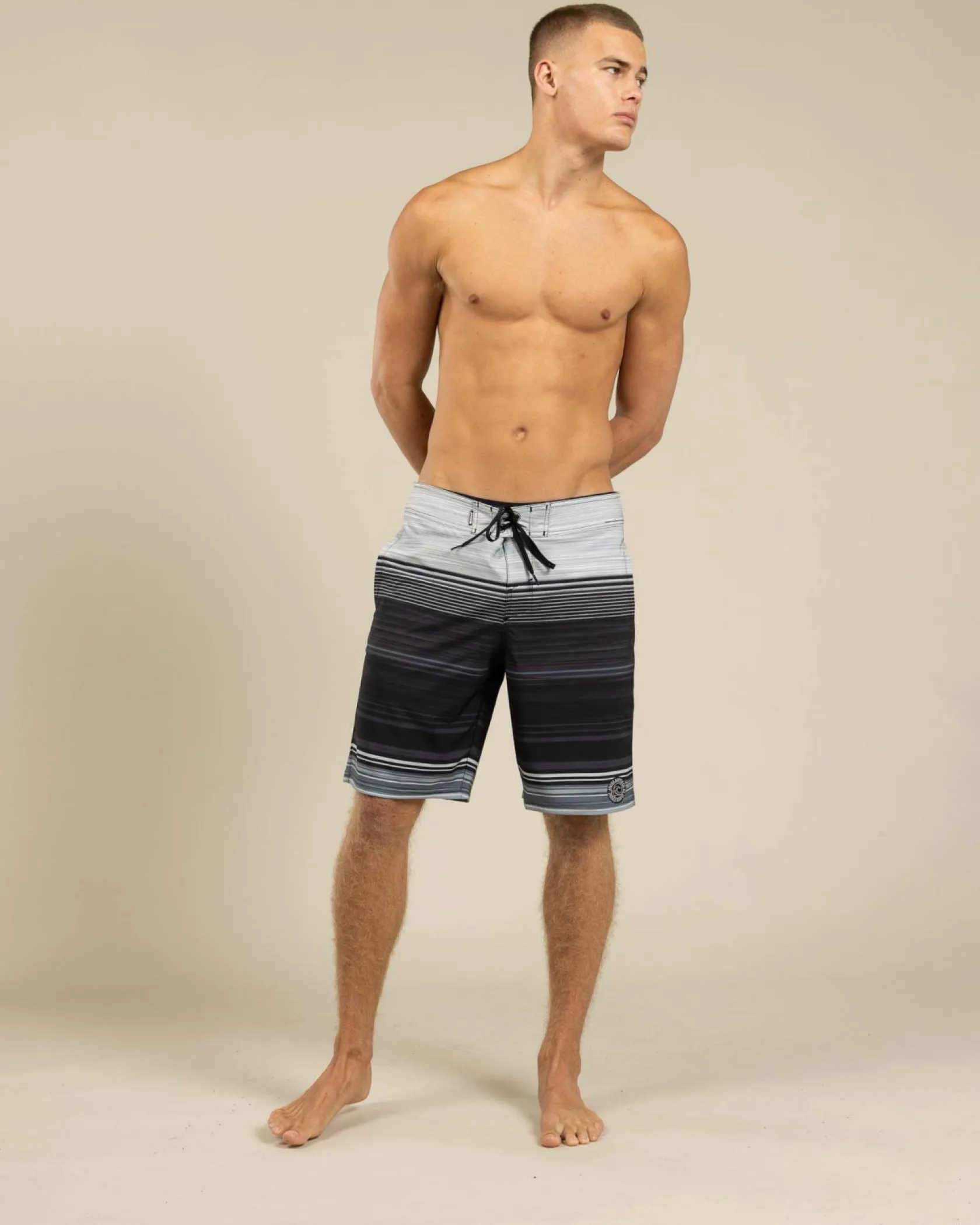Jacks Dazzle Board Shorts Black/ Grey Clearance
