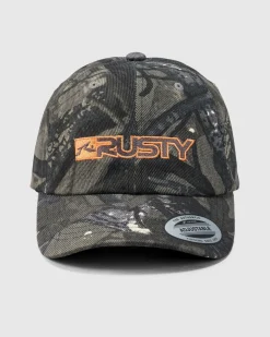 Rusty Dead End Dad Cap Grey Camo Best