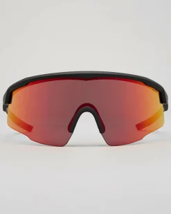 Liive Dealer Sunglasses Mirror Matte Black Red Sale