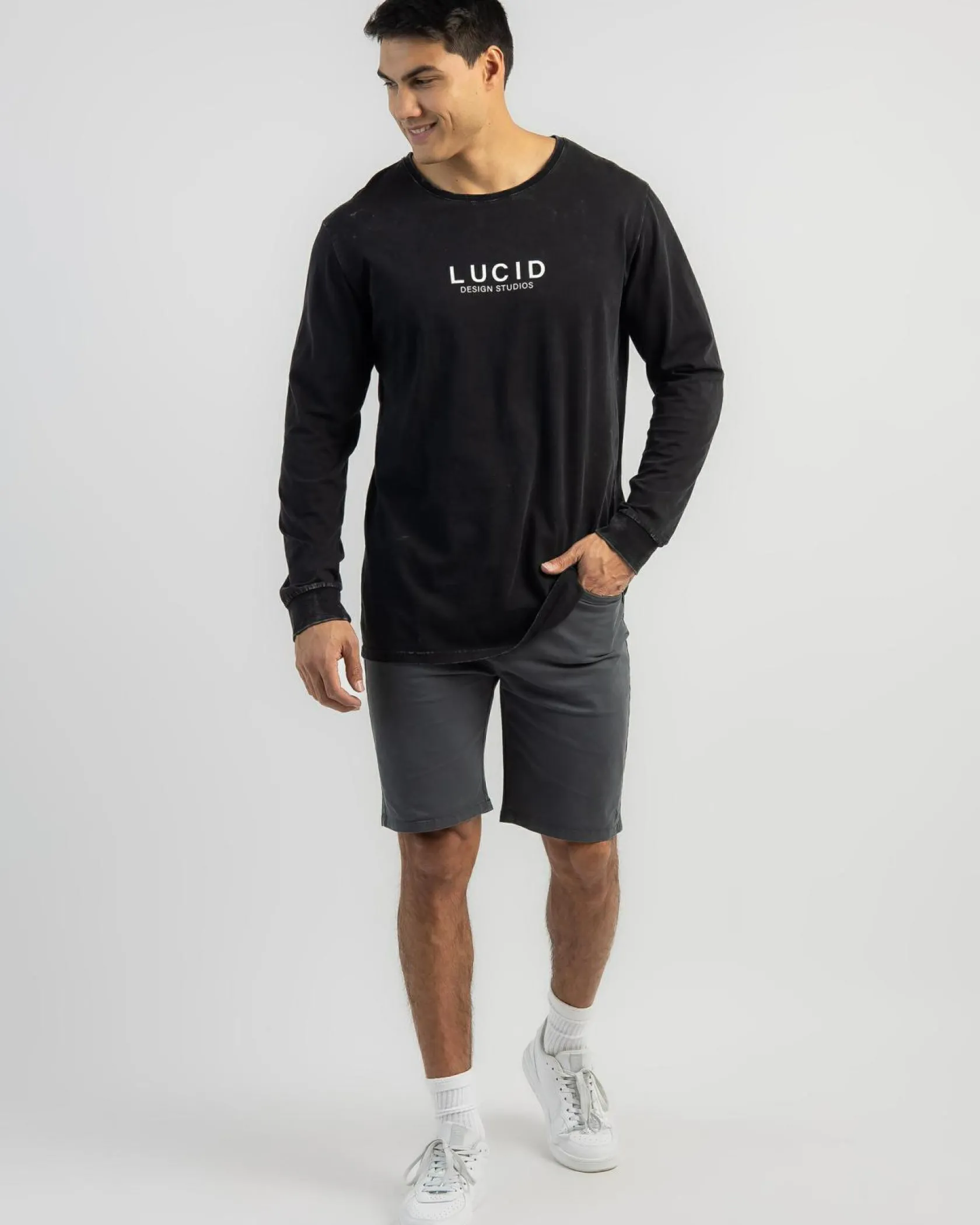 Lucid Deflect Walk Shorts Slate Blue