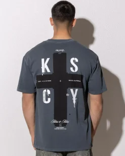 Kiss Chacey Delta Box Fit T-Shirt Pigment Turbulence Sale