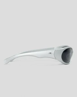 Ritual Vision Demon Speed Sunglasses Matte Chrome/ Grey New