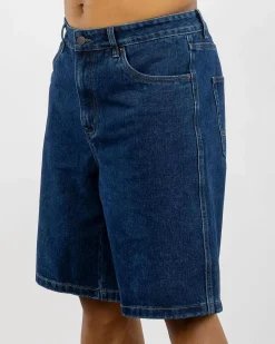 S-Double Denim Standard Shorts One Wash Discount