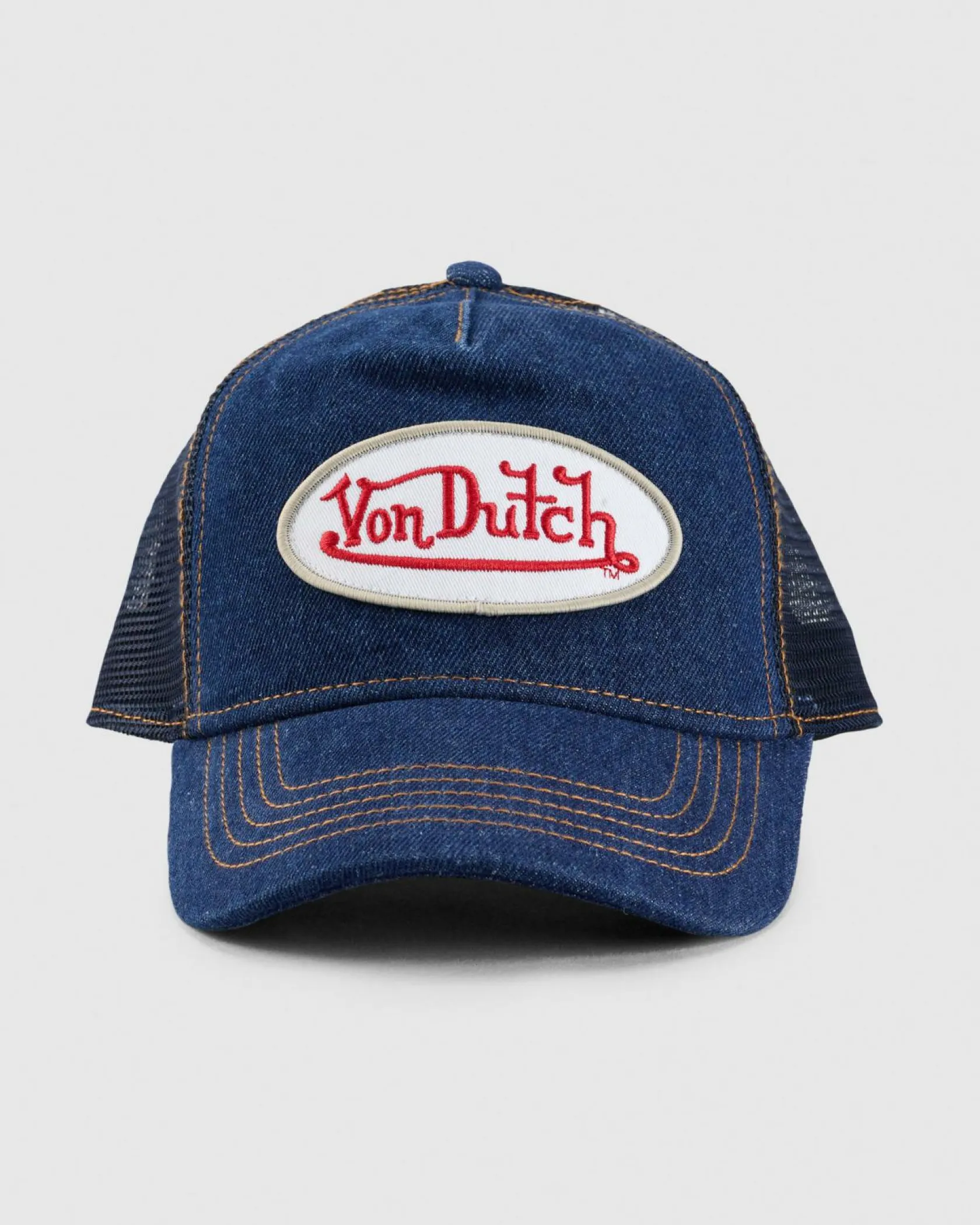 Von Dutch Throwback Trucker Cap Denim Hot
