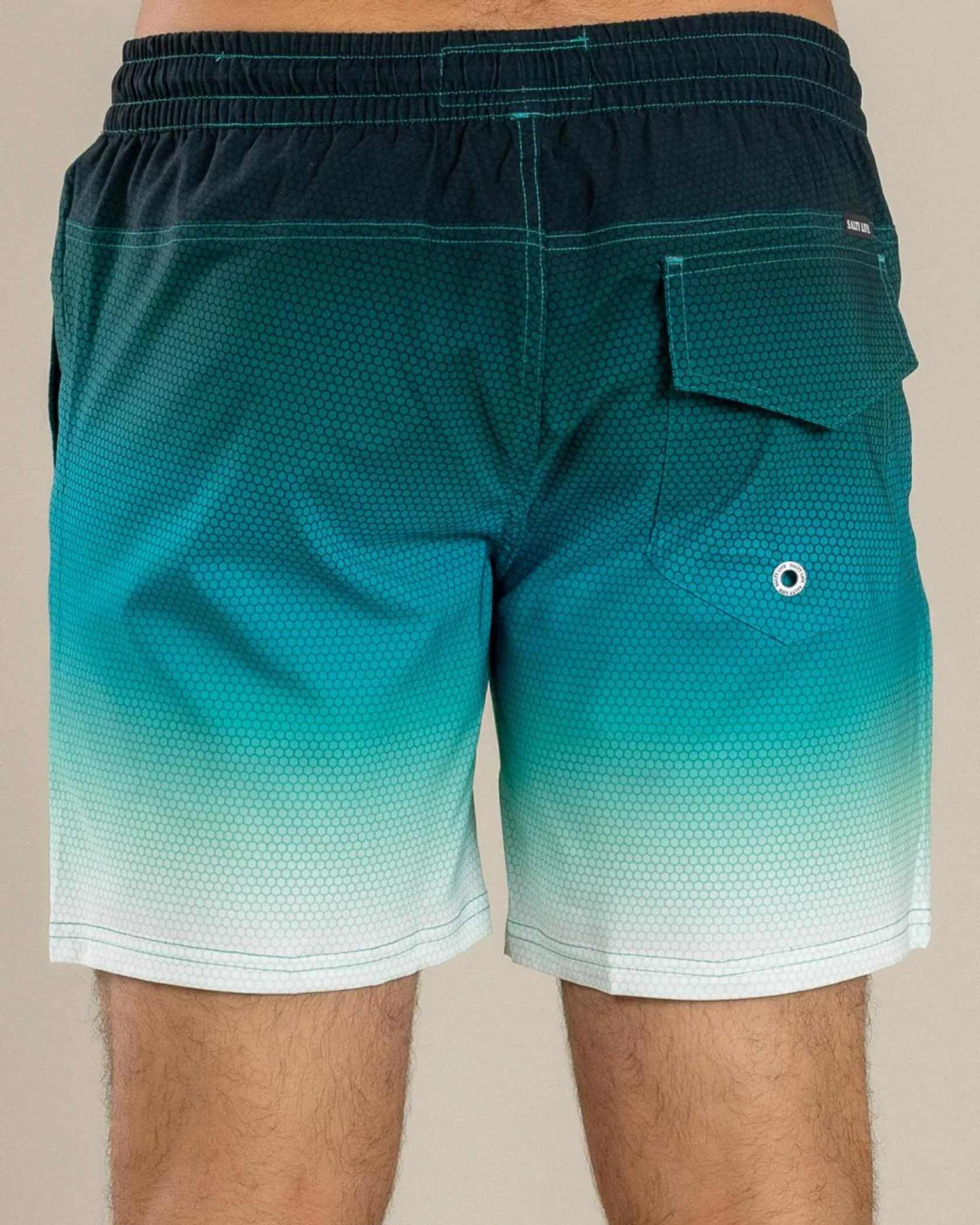 Salty Life Density Elastic Waist Shorts Mint Fade