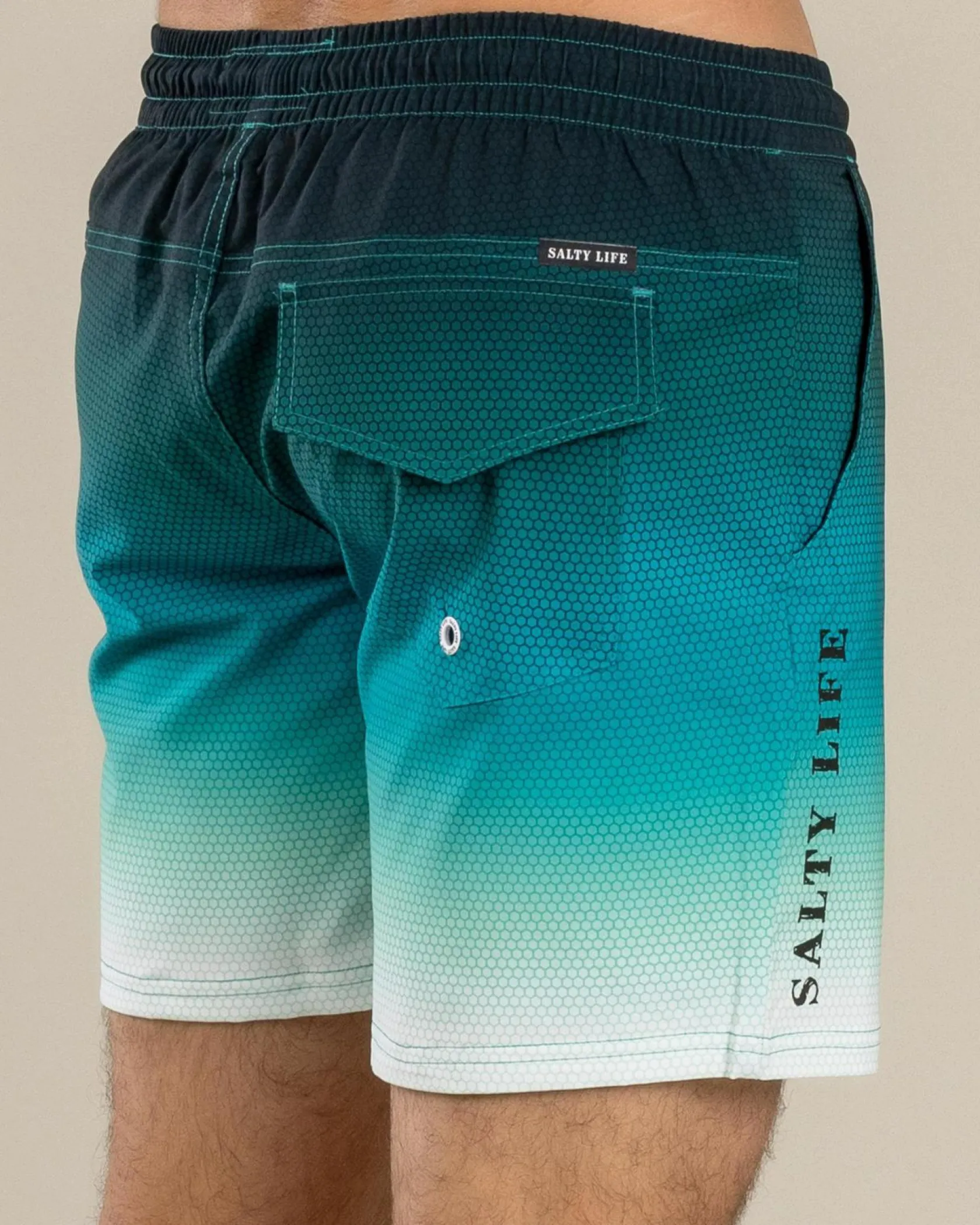 Salty Life Density Elastic Waist Shorts Mint Fade