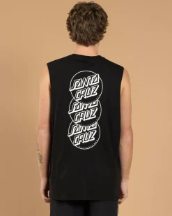 Santa Cruz Descended Dots Mono Muscle Tank Black Best