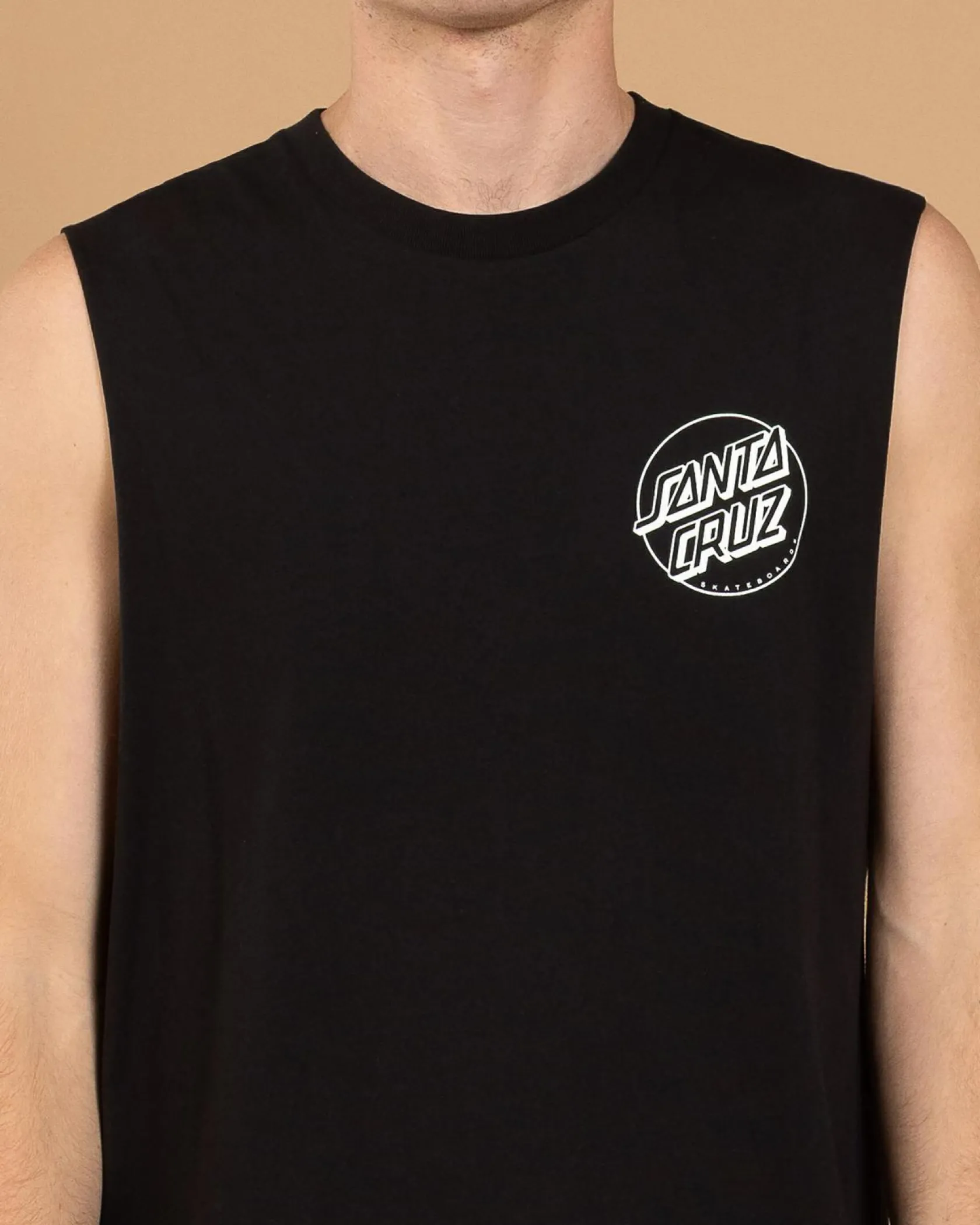 Santa Cruz Descended Dots Mono Muscle Tank Black Best