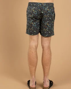 Skylark Dewfall Elastic Waist Shorts Slate Blue New