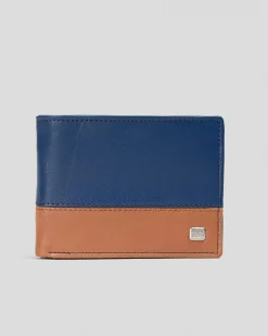 Billabong Dimension Wallet Navy Tan Hot