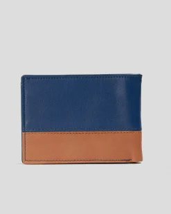 Billabong Dimension Wallet Navy Tan Hot