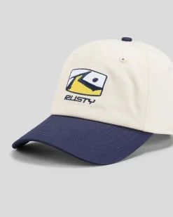 Rusty Division Dad Cap Navy Blue Outlet