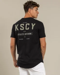 Kiss Chacey Division Dual Curved T-Shirt Jet Black Sale