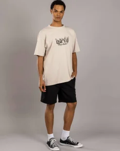 Lucid Division Elastic Waist Shorts Black Discount