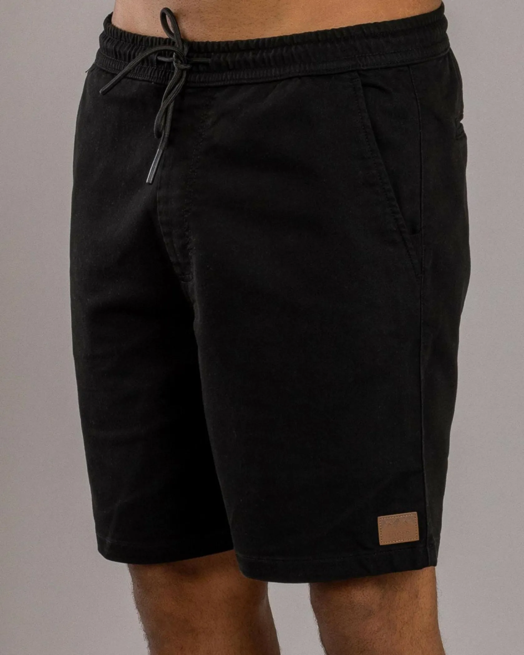 Lucid Division Elastic Waist Shorts Black Discount