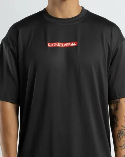 Quiksilver DNA Clicker Logo Short Sleeve Wetshirt Tarmac Hot