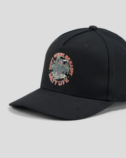 Salty Life Don't Worry Snapback Cap Black Discount