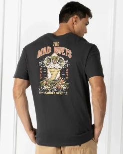 The Mad Hueys Double Spit T-Shirt Vintage Black Hot