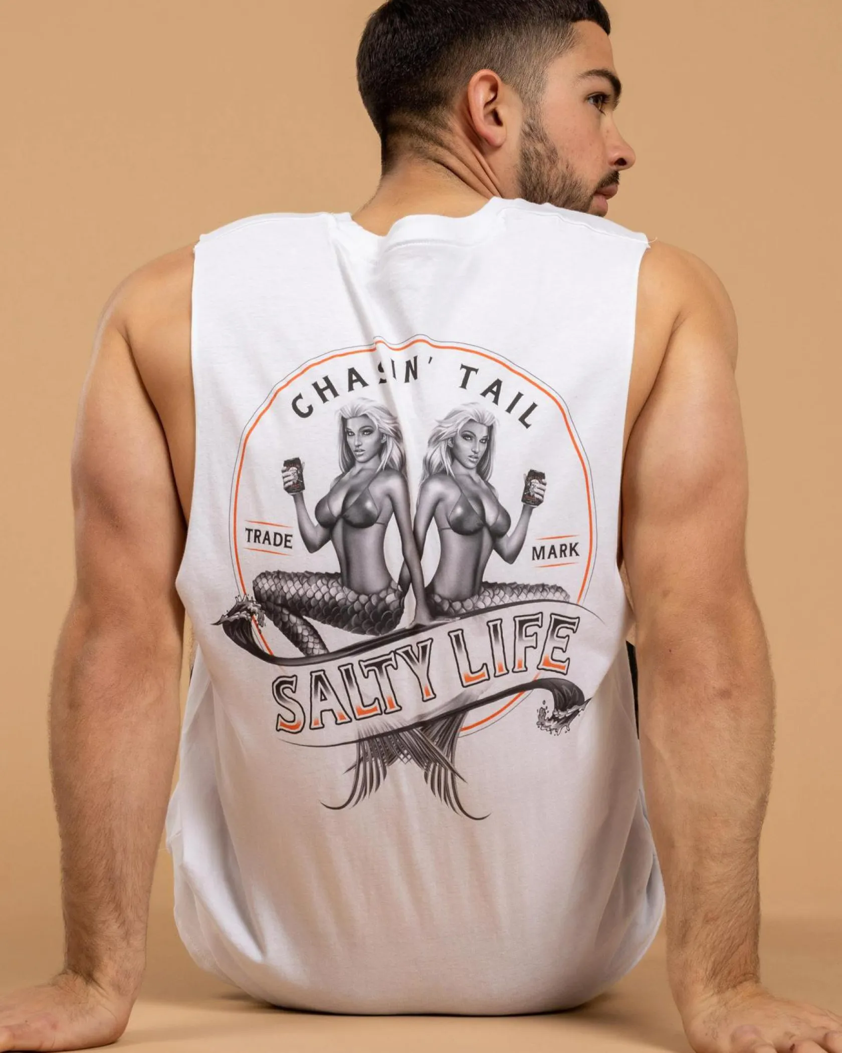 Salty Life Double Vision Muscle Tank White Outlet