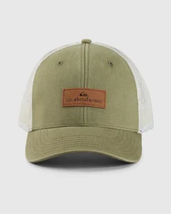 Quiksilver Down The Hatch Trucker Cap Aloe Clearance