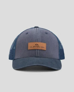 Quiksilver Down The Hatch Trucker Cap India Ink Discount