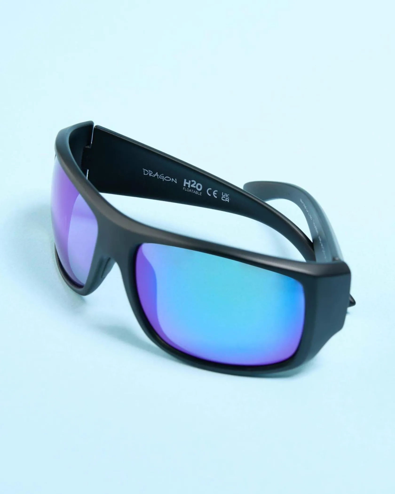 Dragon Alliance Dr Vantage 2.0 H2O Polarised Sunglasses Matte Black/ll Green Ion New