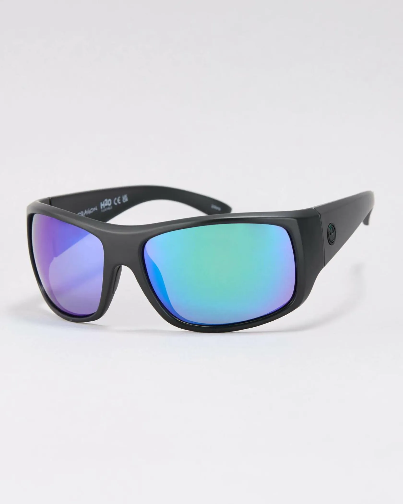 Dragon Alliance Dr Vantage 2.0 H2O Polarised Sunglasses Matte Black/ll Green Ion New