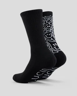 Lucid Drippy Socks 2 Pack Black/white Outlet