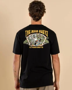 The Mad Hueys Drop Bear T-Shirt Black Outlet