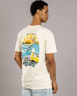 Milton Mango Drop In For A Few T-Shirt Ecru Hot