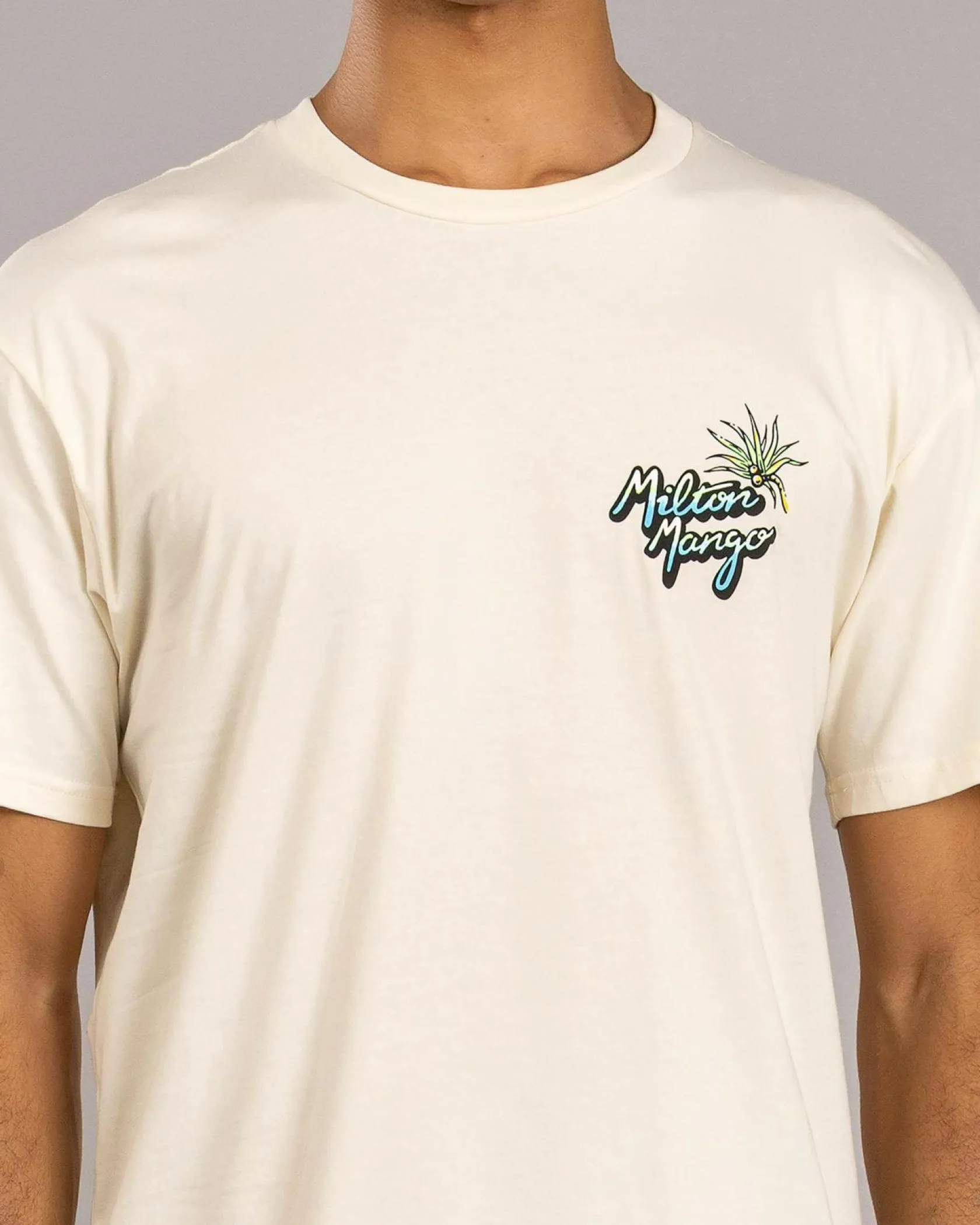 Milton Mango Drop In For A Few T-Shirt Ecru Hot