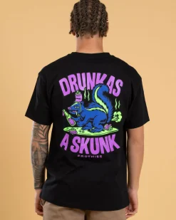 Frothies Drunk Skunk T-Shirt Black Sale